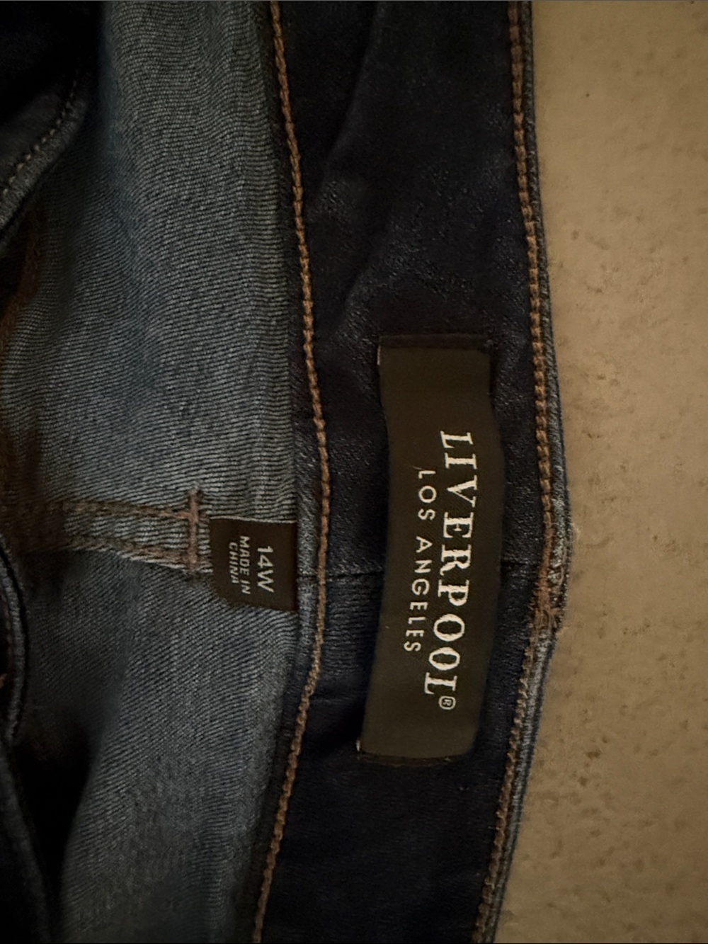 Liverpool Women's Dark Blue Crop Jeans - Picture 2 of 4